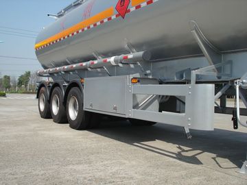 remolque móvil del depósito de gasolina del petróleo de la aleación de aluminio del árbol 46000L de 3x12T BPW