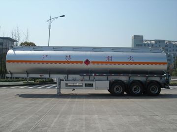 remolque móvil del depósito de gasolina del petróleo de la aleación de aluminio del árbol 46000L de 3x12T BPW