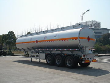 remolque móvil del depósito de gasolina del petróleo de la aleación de aluminio del árbol 46000L de 3x12T BPW