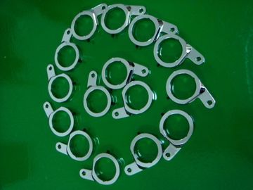 Tolerancia de aluminio trabajada a máquina CNC brillante de la protuberancia 0.01m m de los componentes de la precisión de la placa del cromo