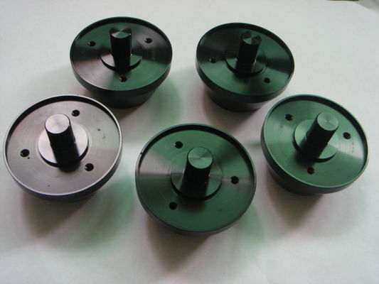 Partes dadas vuelta precisión de aluminio AL6061-T6 con negro anodizadas