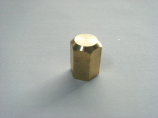 Precisión de encargo que trabaja a máquina, piezas de torneado del CNC del latón del latón del buje hexagonal del CNC