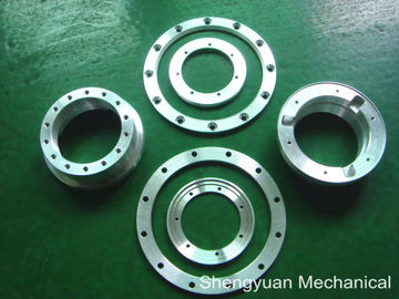 Piezas de aluminio del anillo del auto que trabajan a máquina de la precisión industrial del CNC con el cinc plateado