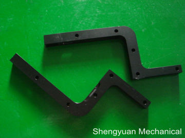 Máquina revestida negra del CNC de la precisión, piezas de metal plegables anodizadas del aluminio