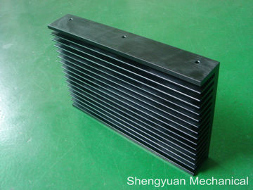 El negro anodiza el disipador de calor de aluminio PS-60/160H de la protuberancia de la precisión del CNC que trabaja a máquina
