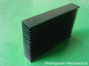 El negro anodiza el disipador de calor de aluminio PS-60/160H de la protuberancia de la precisión del CNC que trabaja a máquina