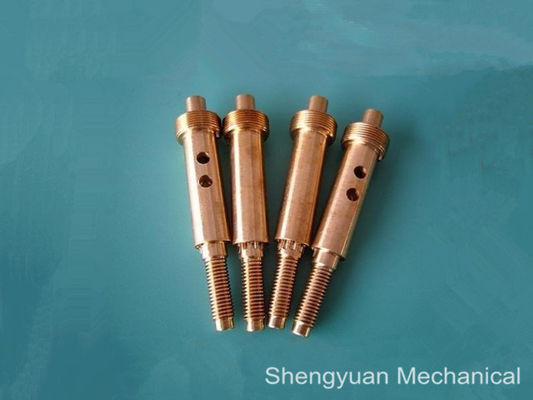 Nuez del remache del acero que trabaja a máquina inoxidable/del eje de las colocaciones del tornillo de la precisión de cobre amarillo del CNC