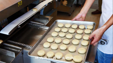 Línea industrial sistema de Prodction del pan del PLC para el pan de relleno
