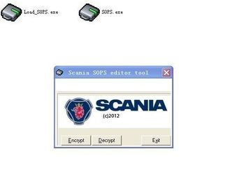 Las compensaciones de Scania que la herramienta Scania VCI del redactor 2 compensaciones archiva el Encryptor/Decryptor con modifican parámetros