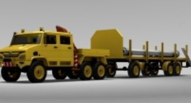 De 136 kilovatios del transporte tubería subterráneo del mantenimiento del vehículo de la reparación de la tubería del remolque semi
