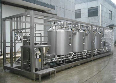 Alta cadena de producción pasterizada eficiente de leche para el cartón triangular, la botella plástica y el bolso
