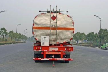 Aluminio químico del acero del semi-remolque de 42000 del litro del tanque árboles líquidos del camión 3