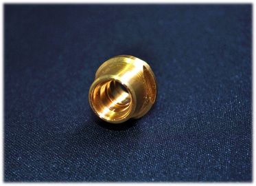 Piezas dadas vuelta no estándar del cobre plateado del oro, pieza que trabaja a máquina del CNC