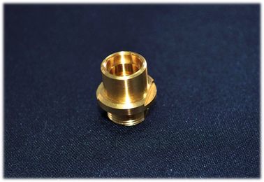 Piezas dadas vuelta no estándar del cobre plateado del oro, pieza que trabaja a máquina del CNC