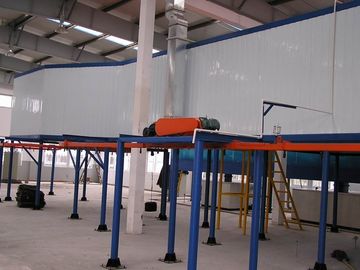 Cadena de producción de aluminio de la capa del polvo con el sistema del tratamiento previo del tanque de la inmersión